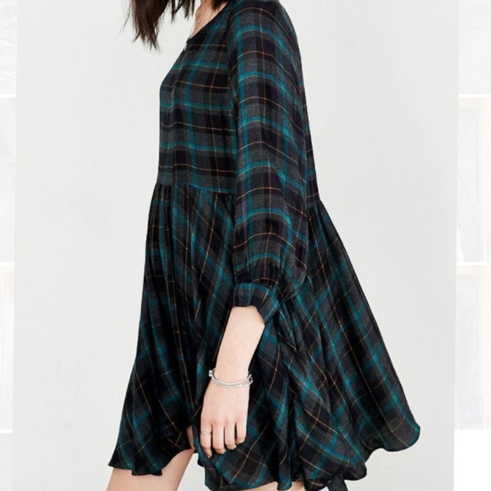 Plaid Babydoll Dress